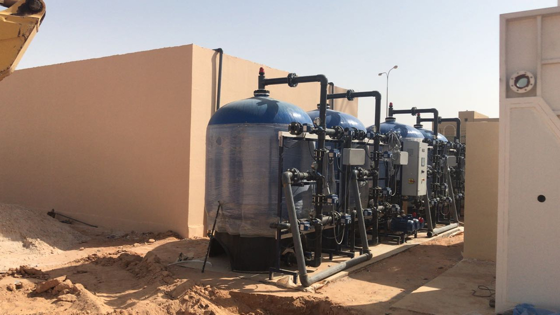 مشروع توريد وتركيب محطة معالجة الصرف الصحي بمدينة  