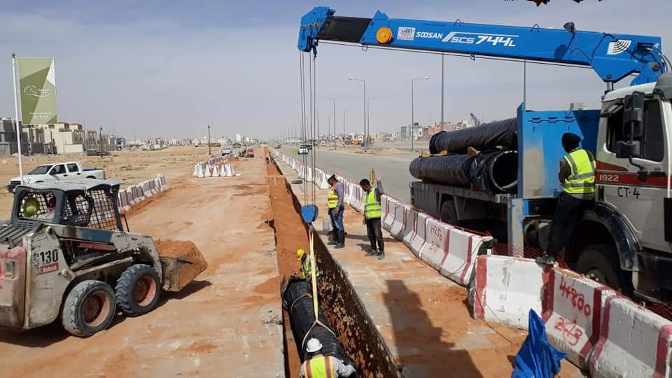 Implementation of the second phase of the strategic planned for water contract No. (1B) in Riyadh